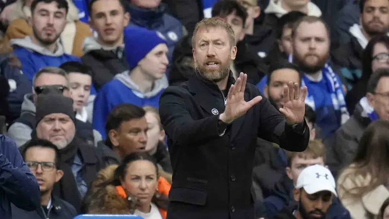 Foto: Ragam Ekspresi Graham Potter saat Chelsea Dipermalukan Southampton Kedua Kalinya di Liga Inggris 2022 / 2023