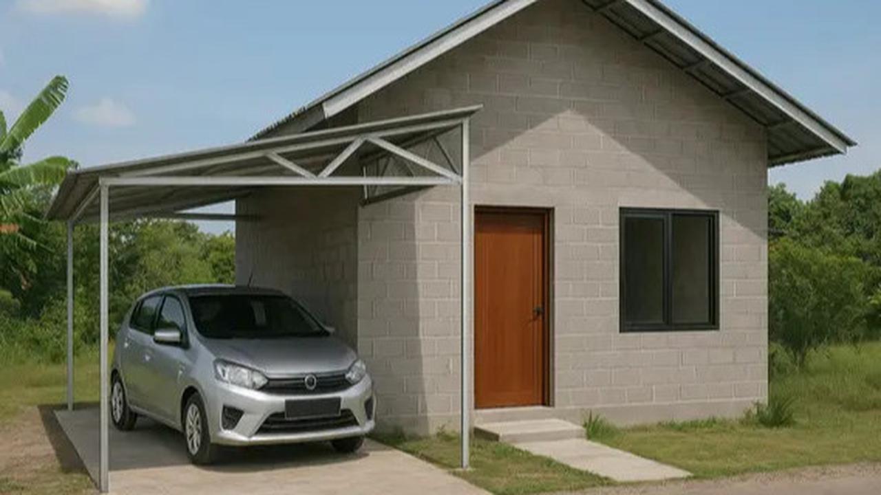 8 Desain Rumah Minimalis 2025 dari Batako dan Baja Ringan, Dijamin Kuat dan Harga Murah
