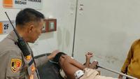 Pelajar SMP di Bandar Lampung mendapatkan dua luka tusuk senjata tajam setelah ditikam teman sendiri. (Liputan6.com/Istimewa).