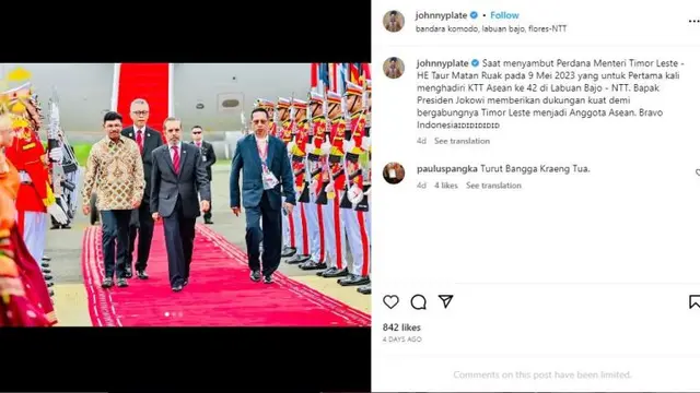 Unggahan Terakhir Menkominfo Johnny G. Plate Sebelum Jadi Tersangka Korupsi BTS 4G