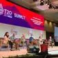 Plenary Session 1 dalam KTT T20 di Nusa Dua, Bali pada 5 September 2022 membahas tentang G20 yang diharapkan menjadi jembatan untuk berbagai konflik dunia. (Liputan6/Benedikta Miranti)