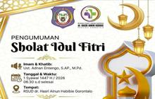 RSUD Ainun Gorontalo Gelar Shalat Idul Fitri 1447 H di Pelataran Gedung Rawat Inap