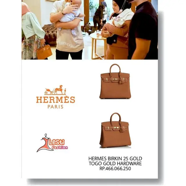 Lesti Kejora dan tas mahal koleksinya (Instagram/lesti.fashion)