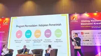 Ketua Tim Quick Win 5 Destinasi Super Prioritas Irfan Wahid menjelaskan soal empat permasalahan utama industri kreatif di Indonesia. (Istimewa)