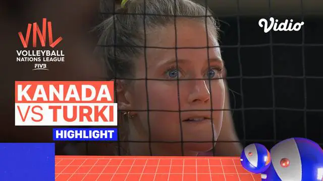 Berita video cuplikan pertandingan di pekan ketiga Volleyball Nations League tim putri, yang mempertemukan Kanada vs Turki. Tim voli putri Kanada berhasil mengalahkan Turki 3-1.