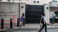 Kantor konsulat Amerika Serikat di China yang akan segera ditutup. (Foto: STR/ AFP)
