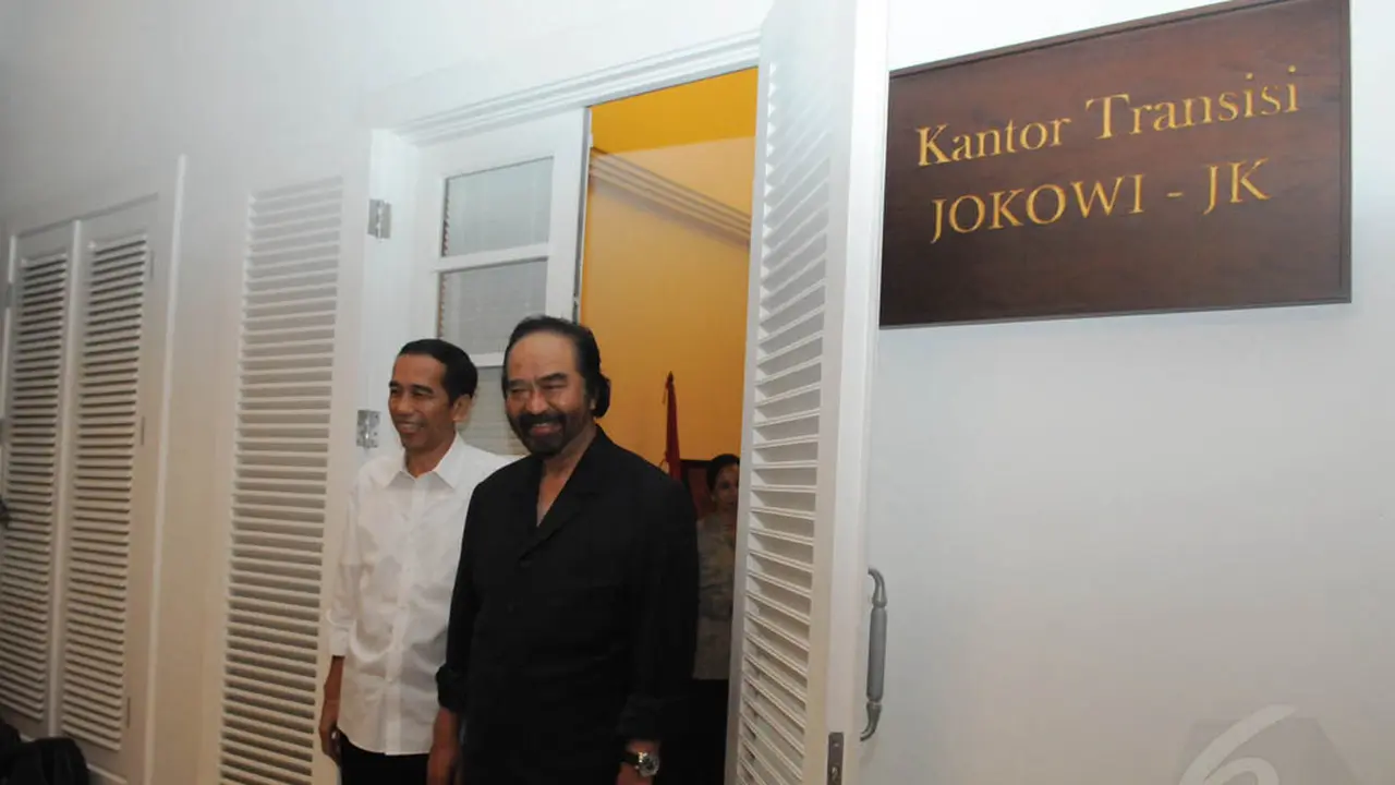 Jokowi dan Surya Paloh Rapat di Rumah Transisi