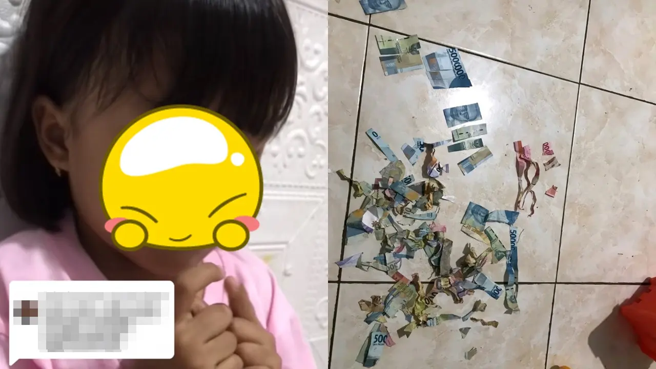 Aksi Anak Gunting Uang