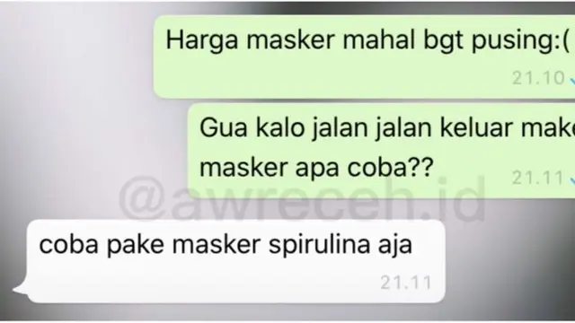 chat absurd teman