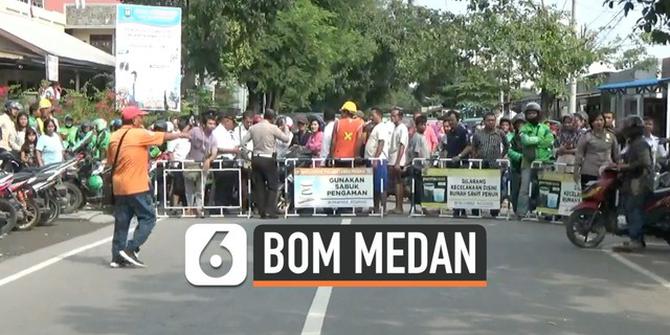 VIDEO: Suasana Terkini Lokasi Bom Bunuh Diri di Medan