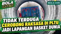 Tak Terduga! Cerobong Raksasa di PLTU Negara ini Diubah Jadi Lapangan Basket Berstandar Dunia