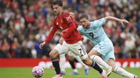Manchester United bermain imbang 2-2 kontra Burnley pada laga pekan ketiga Premier League di Old Trafford, Sabtu (30/8/2025) malam WIB. (AP Photo/Ian Hodgson)
