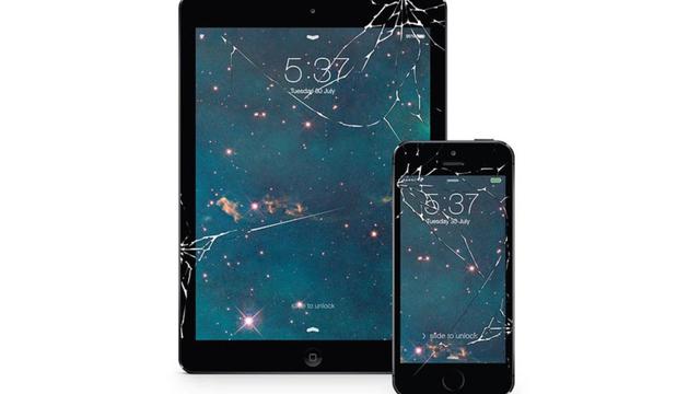 Fake Cracked Screen Protector
