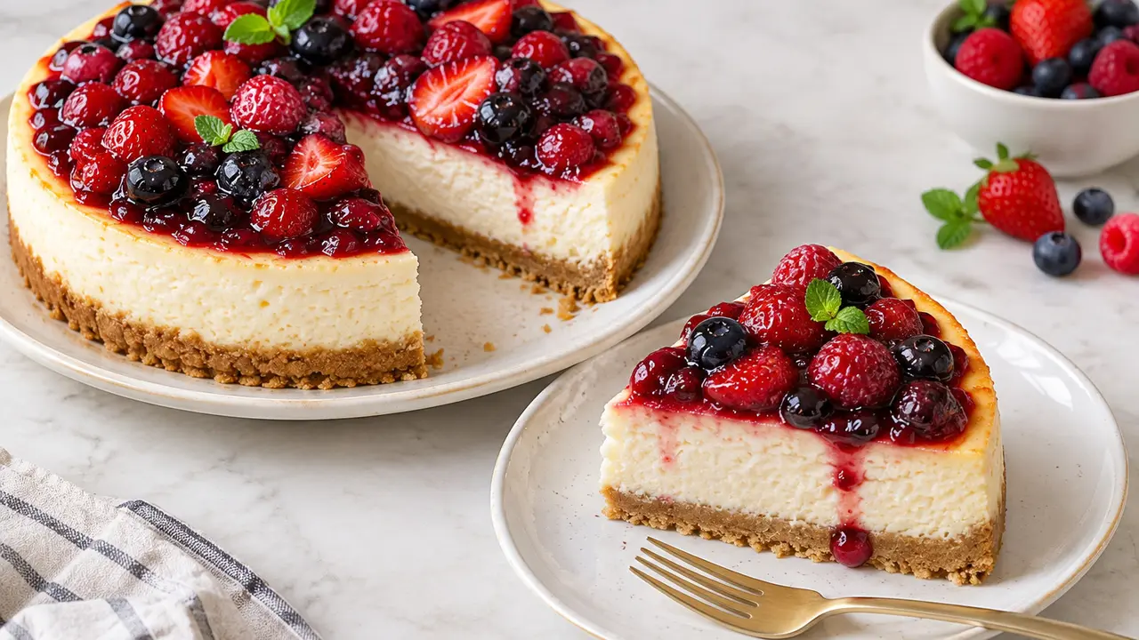Resep Cottage Cheese Berry Cheesecake