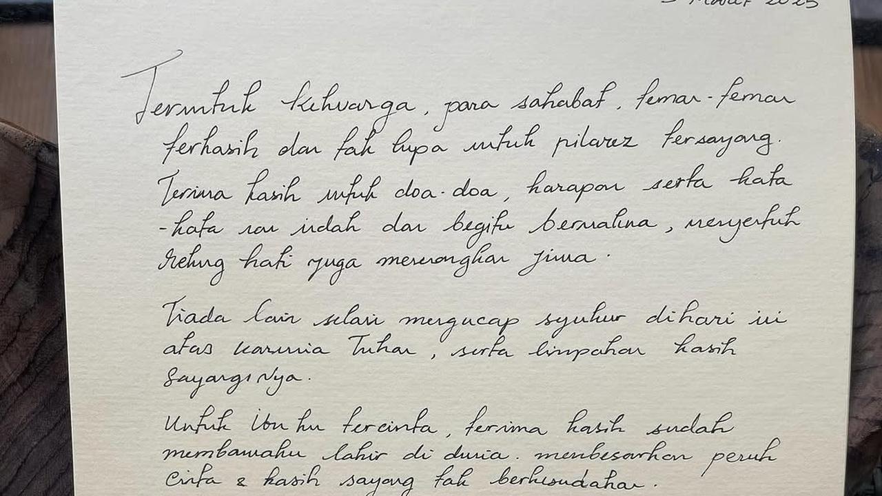 Reza Rahadian Tuliskan Surat Ucapan Terima Kasih di Hari Ulang Tahun untuk Keluarga, Sahabat dan Fans