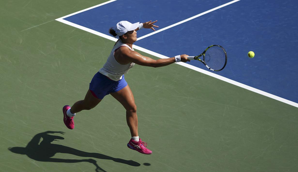 Janice sukses membungkam Kudermetova dengan skor 6-4, 4-6, 6-4 untuk melaju ke babak putaran kedua US Open 2025. (AP Photo/Frank Franklin II)