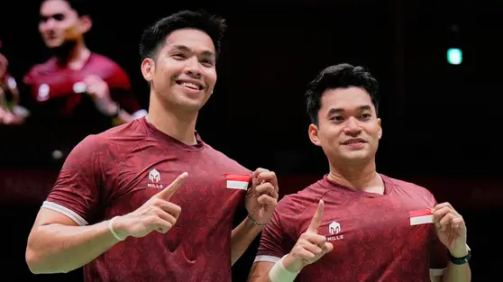 Leo Rolly Carnando Daniel Marthin Raih Emas Asian Games 2026