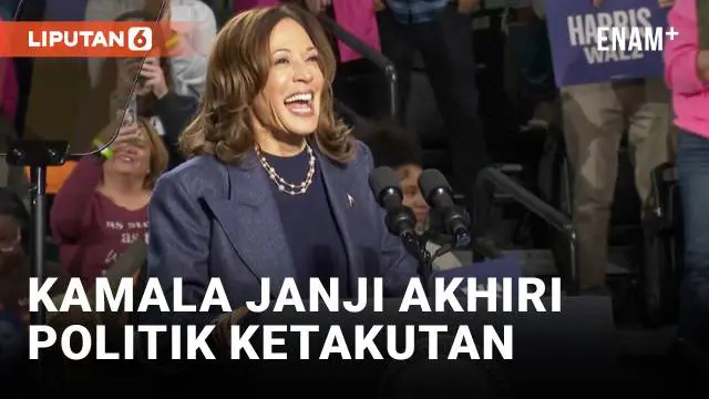 VIDEO: Kamala Harris Yakin Menang di Pilpres AS, Janji Akhiri Politik Ketakutan