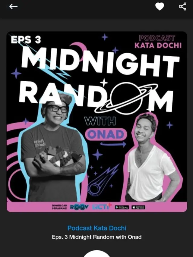 Onadio Leonardo bersama Dochi di Podcast Kata Dochi