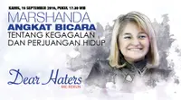 Live Streaming Dear Haters Bersama Marshanda 