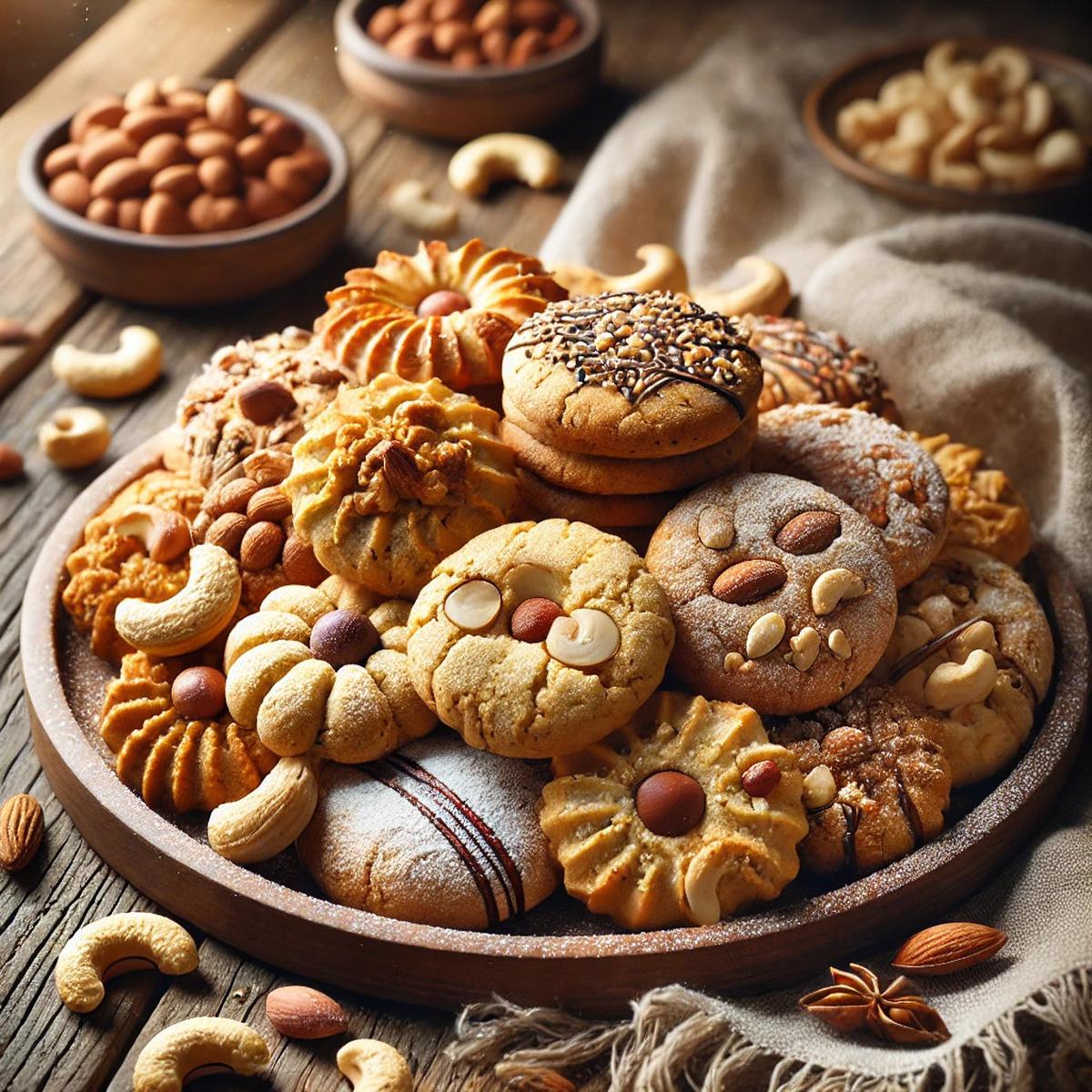 Kue lebaran dengan kacang-kacangan