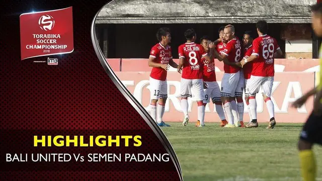 Video highlights TSC 2016 antara Bali United Vs Semen Padang yang berakhir dengan skor 2-1 di Stadion Kapten I Wayan Dipta, Bali.
