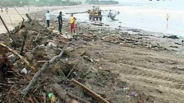 Pantai Kuta Penuh Sampah News Liputan6com