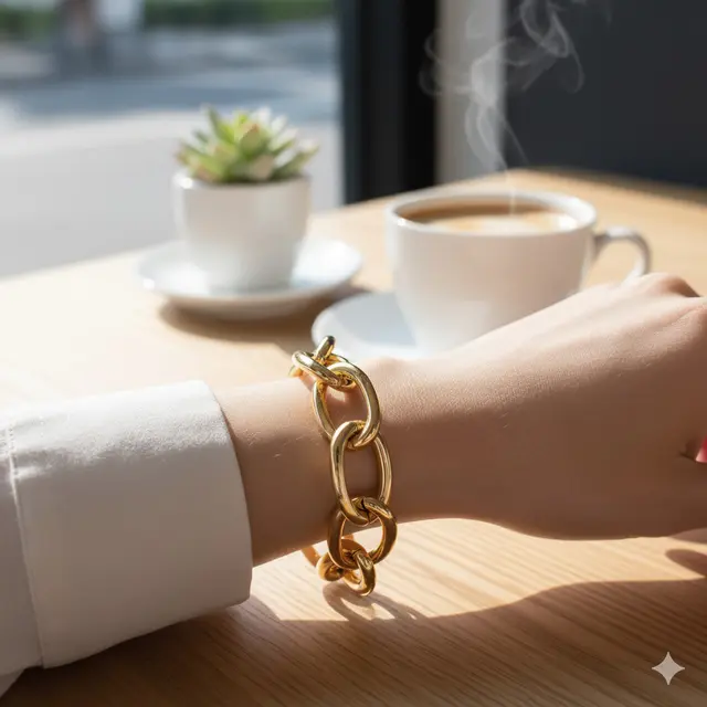 Model Gelang Emas 5 gram untuk Gaya dan Investasi (Image by Gemini AI)