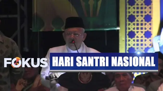 Pesan Ma'ruf Amin di Hari Santri Nasional