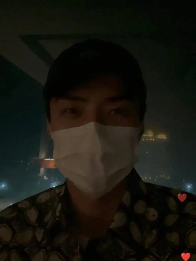 Sehun di Live Instagramnya.