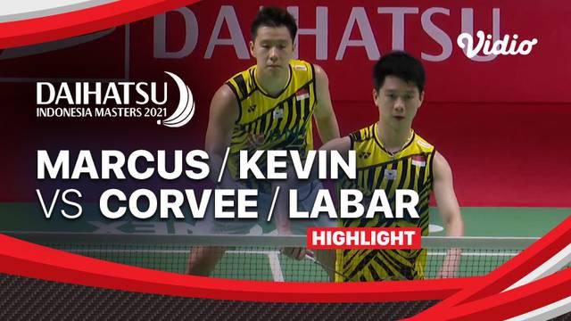 Berita Video, Hasil Pertandingan Indonesia Masters 2021 antara Kevin Sanjaya / Marcus Gideon Vs Prancis, Lucas Corvee / Ronan Labar pada Kamis (18/11/2021)
