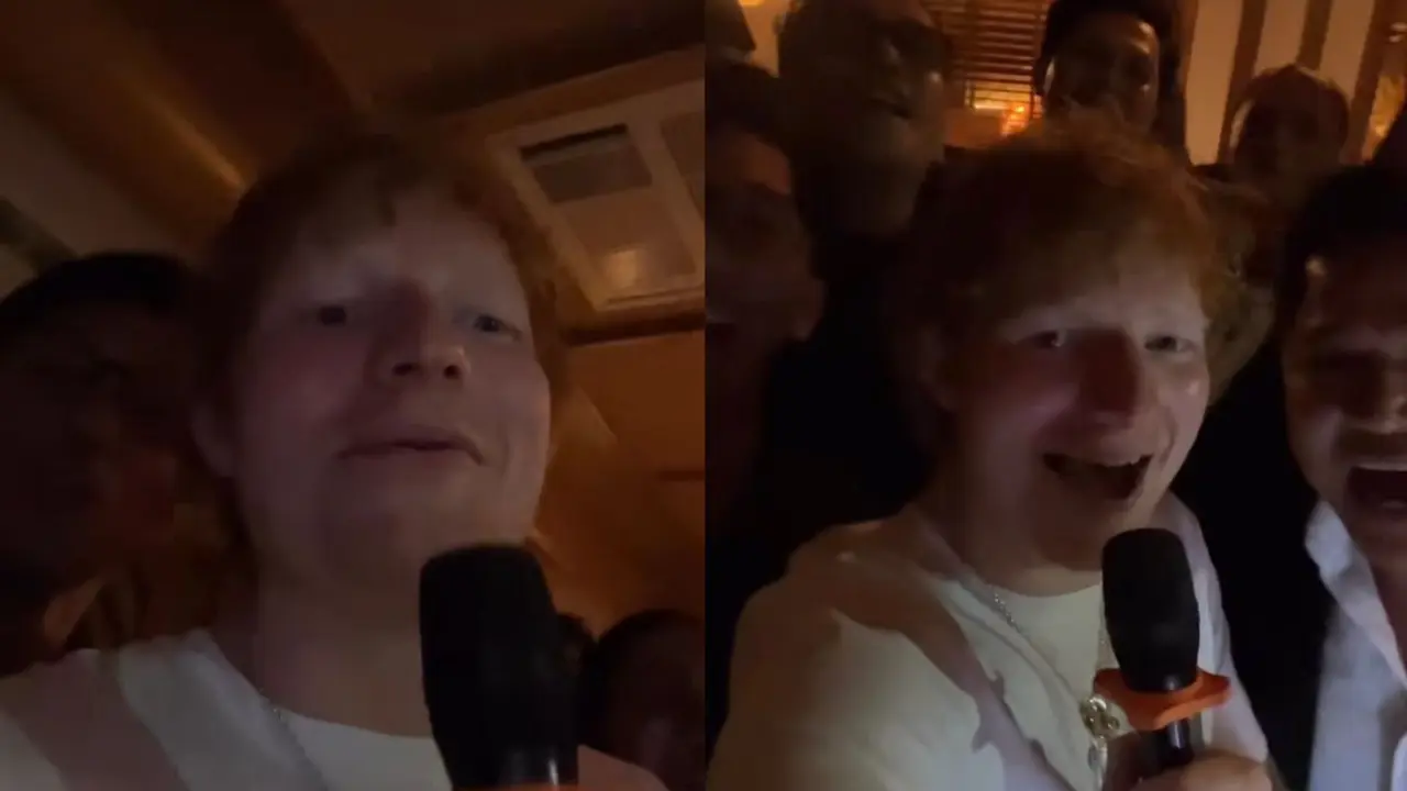 Ed Sheeran, penyanyi asal Inggris tiba di Jakarta langsung karaokean