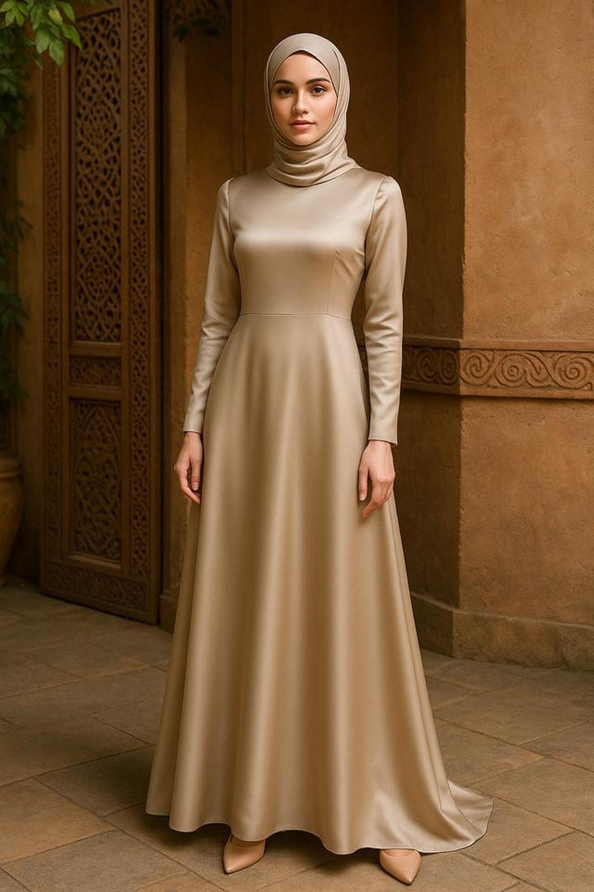 8 Model Gamis Armani Sutra Mewah untuk Acara Formal, Inspirasi untuk Tampil Elegan di 2025