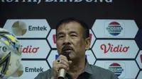 Manajer Persib Umuh Muchtar siap laporkan kepemimpinan wasit yang memimpin laga antara Persib vs Tira-Persikabo. (Huyogo Simbolon)