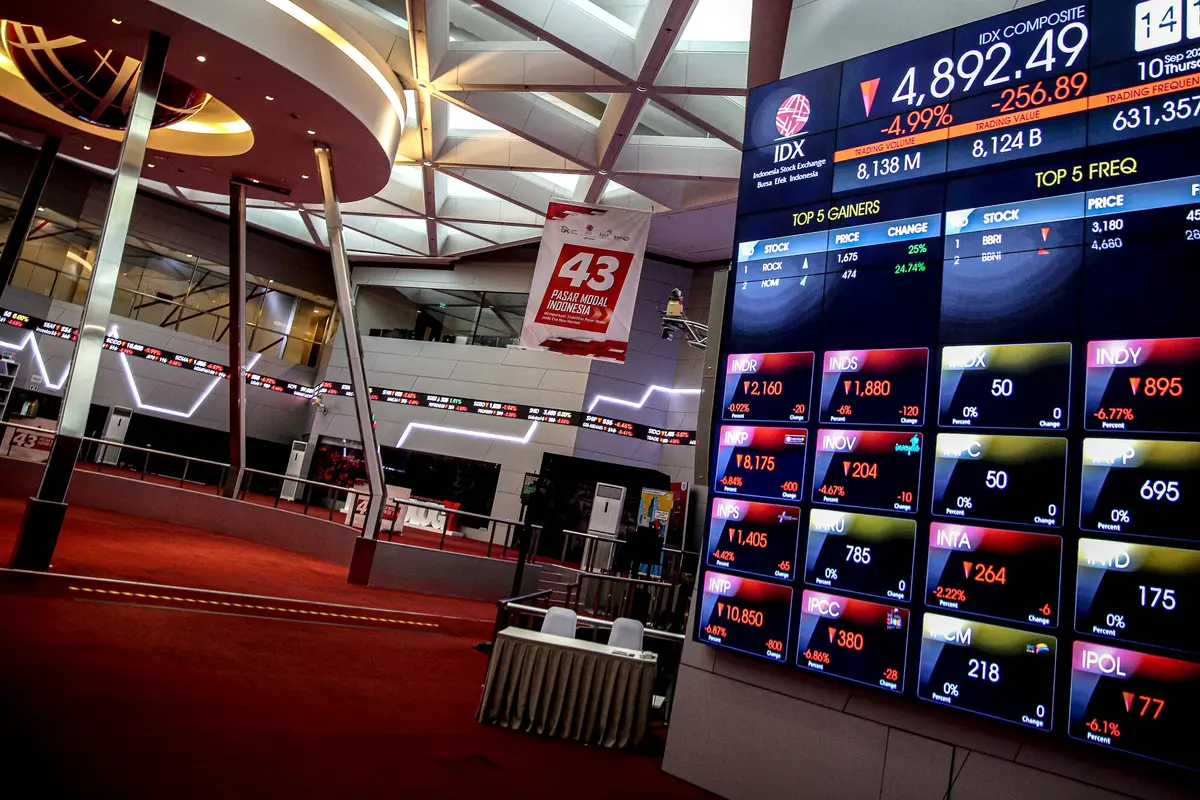 IHSG Merosot hingga Diberhentikan Sementara