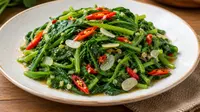Resep Tumis Daun Labu dengan Bawang Putih dan Cabai, Simpel tapi Sedap