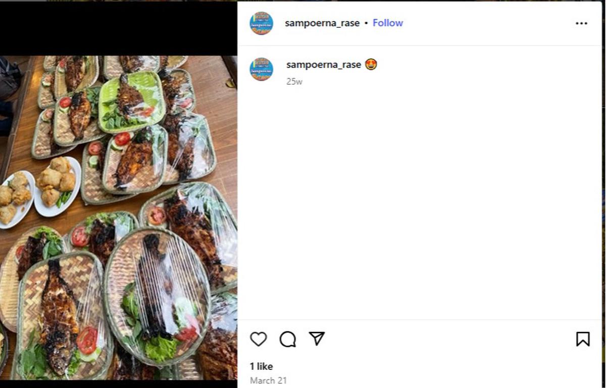 Rumah Makan Tradisional Sampoerna Rasee di Jl Yos Sudarso, Merak, Mekarsari