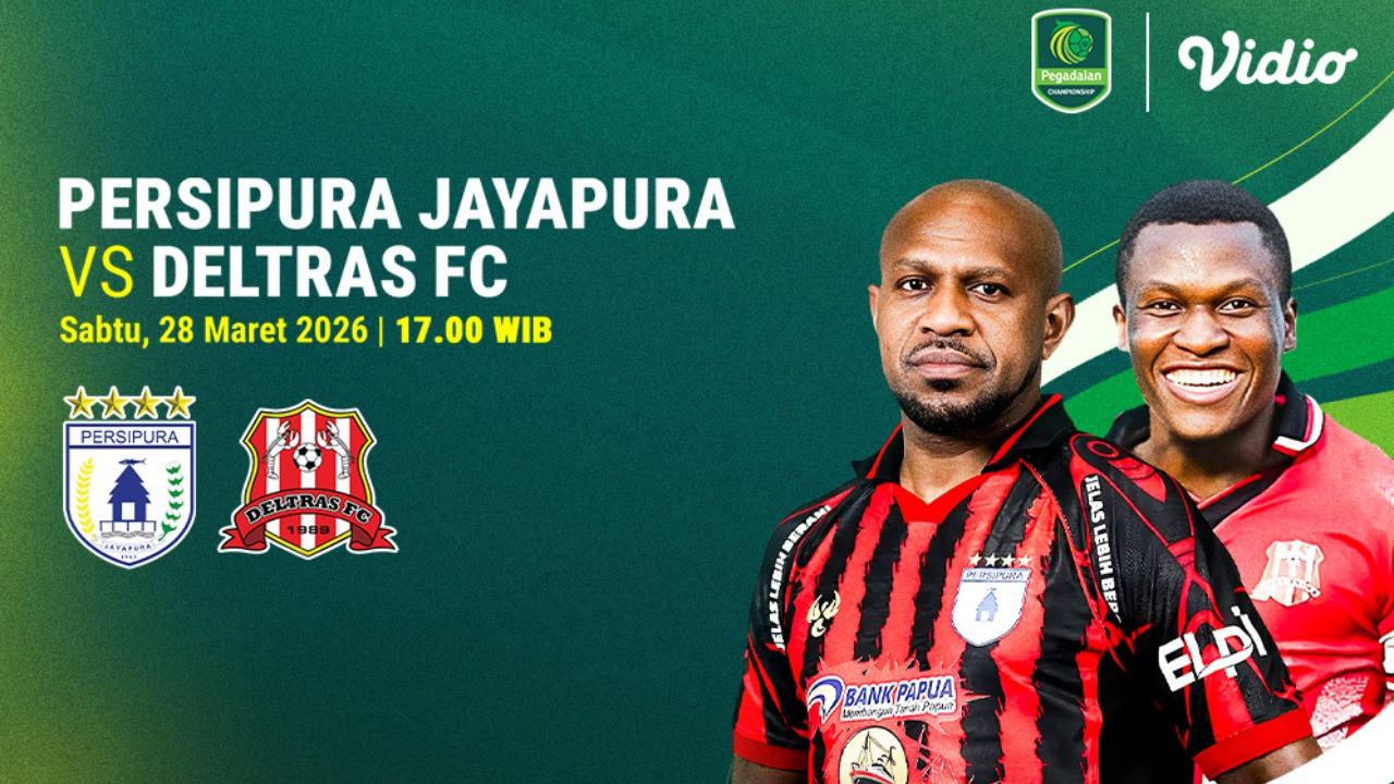 Live Streaming Pegadaian Championship Pekan Ke-22: Persipura Jayapura vs Deltras FC, Tayang di Vidio