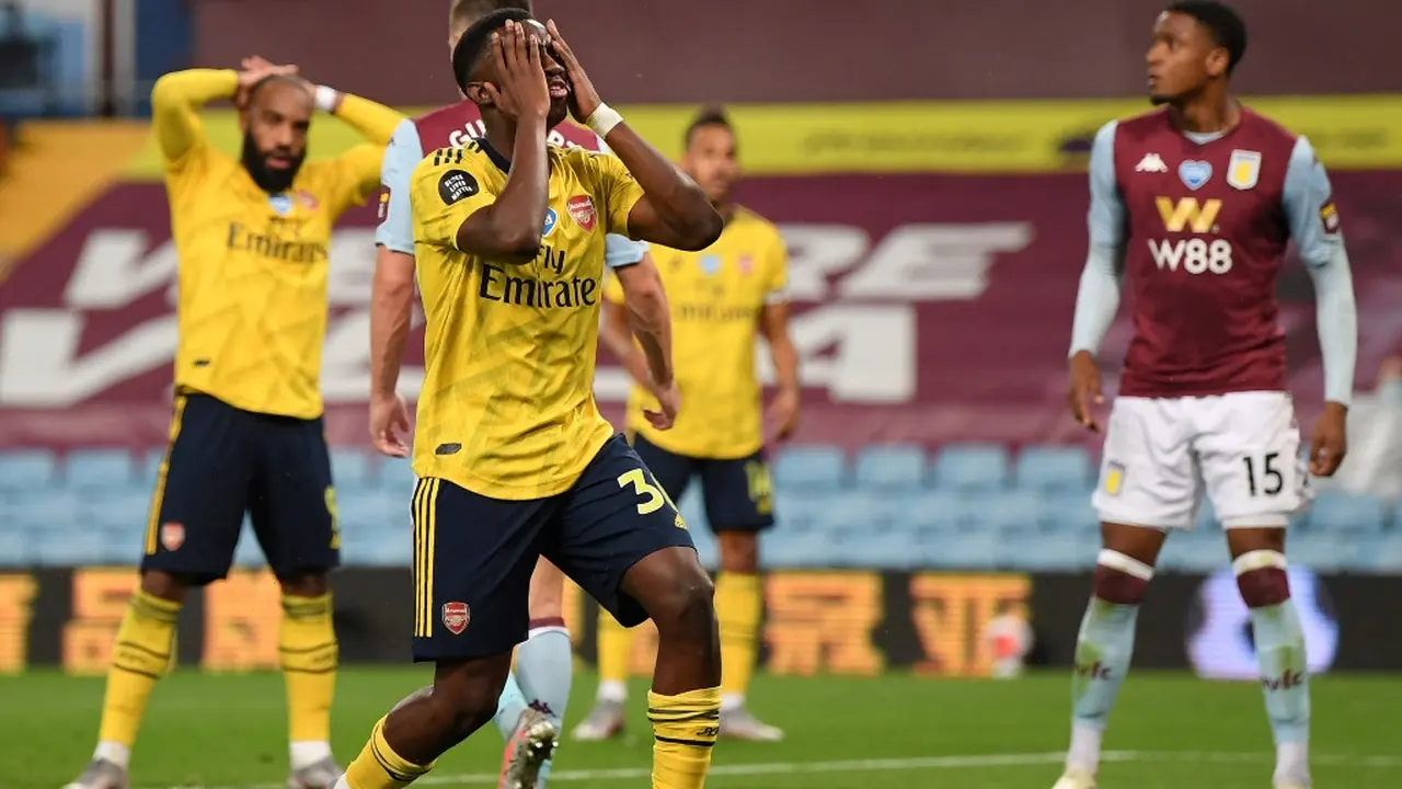 Penyerang Arsenal, Eddie Nketiah.