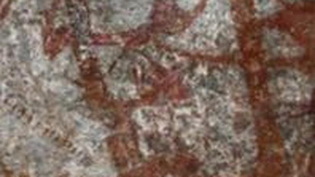 Lukisan Misterius Sosok Alien Berkepala Raksasa Ditemukan di Gua Kuno, Digambar dengan Pigmen Merah