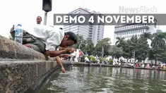 Pengurus Masjid Istiqlal mematikan pasokan air karena mesin terlalu lama dinyalakan.