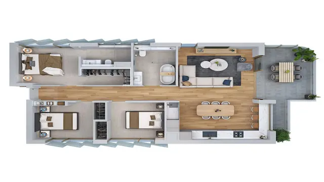 Desain Rumah Minimalis 7x9 dengan 3 Kamar yang Simple Tapi Bikin Lega