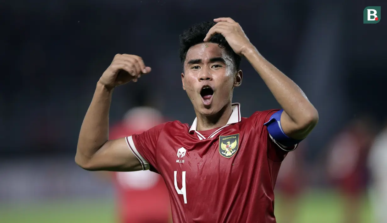 <p>Selebrasi pemain Timnas Indonesia U-20, Muhammad Ferarri usai menjebol gawang Vietnam dalam pertandingan Grup F Kualifikasi Piala Asia U-20 2023 di Stadion Gelora Bung Tomo, Surabaya, Minggu (18/9/2022). (Bola.com/Ikhwan Yanuar)</p>