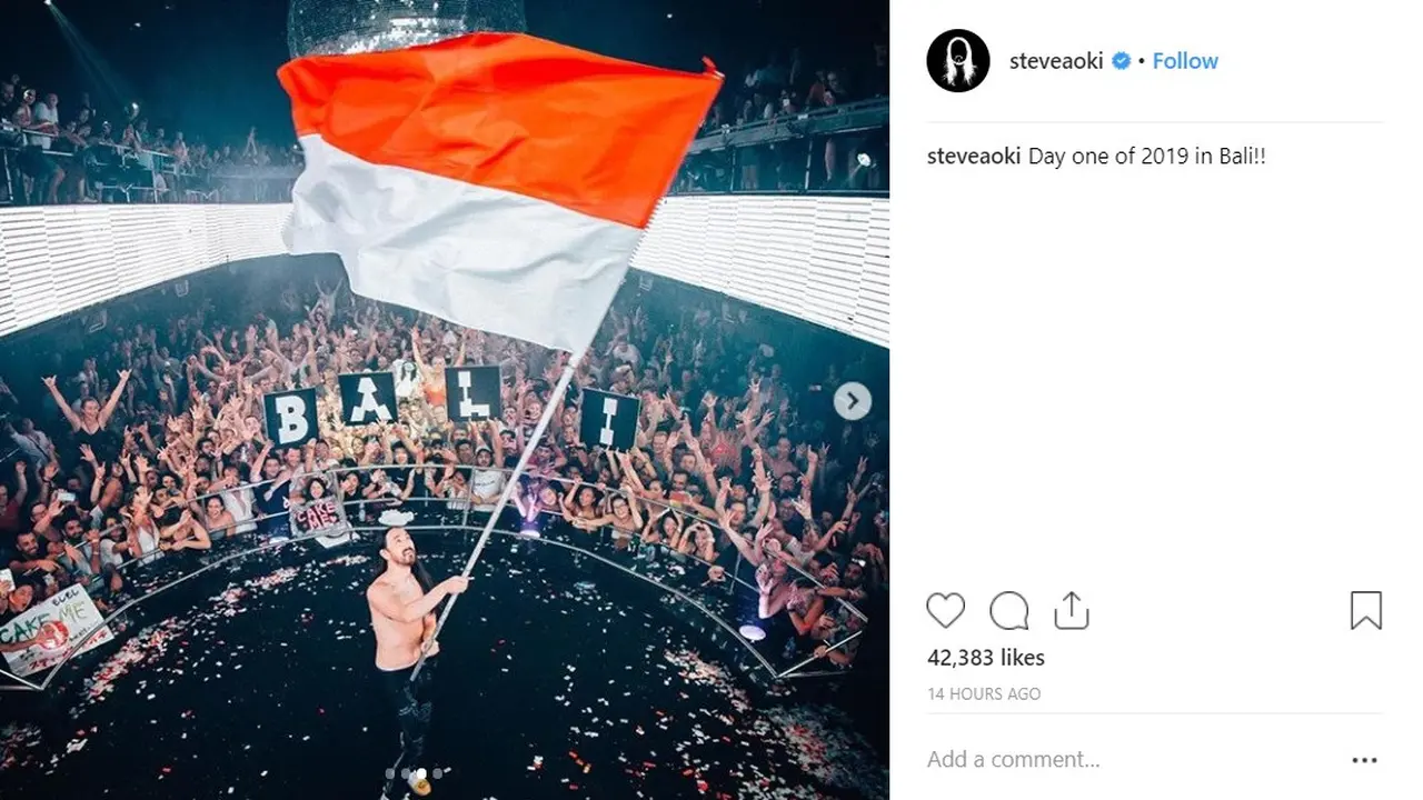 Steve Aoki (Instagram/ steveaoki - https://www.instagram.com/p/BsLbW5SjDmj/)