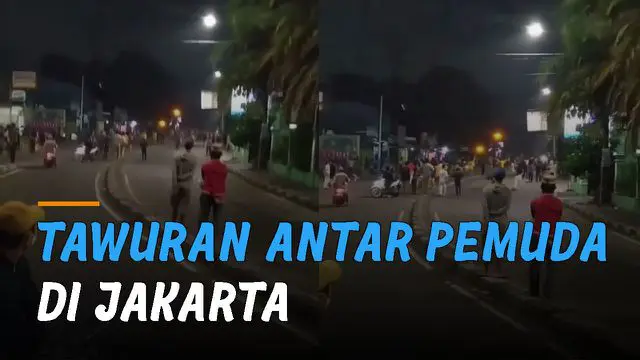 VIDEO: Ngeri, Tawuran Antar Pemuda Kembali Terjadi Di Jakarta
