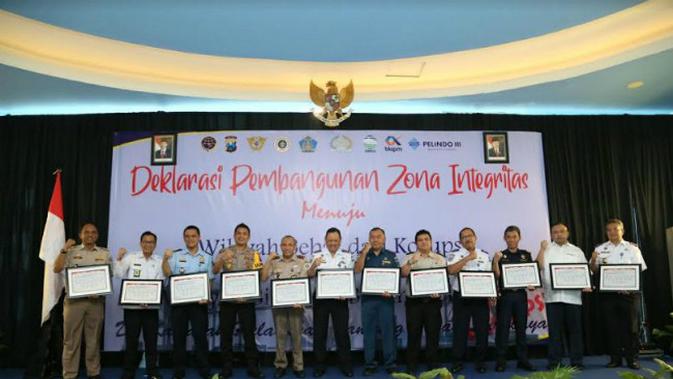 Deklarasi pembangunan zona integritas (Foto:Liputan6.com/Dian Kurniawan)