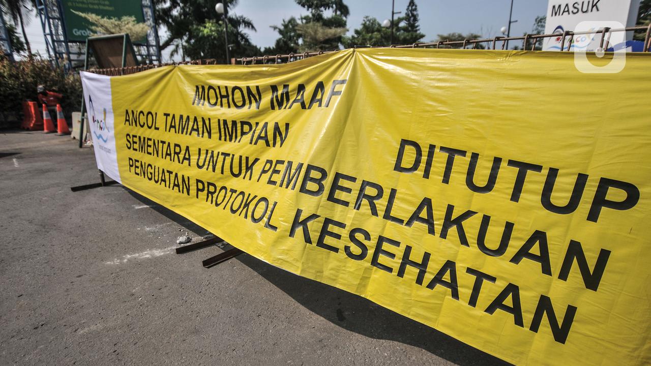 FOTO: Wisata Ancol Ditutup 2 Hari Imbas Kerumunan