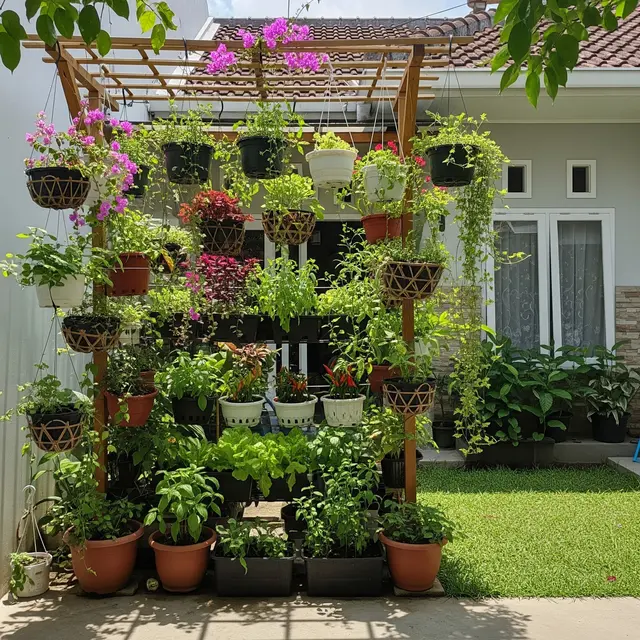 9 Ide Kebun Sayur Gantung di Rumah Kecil, Maksimalkan Lahan Sempit