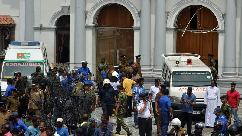 99 Orang Tewas dalam Ledakan Gereja dan Hotel di Sri Lanka