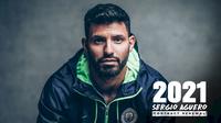 Sergio Aguero resmi menandatangani kontrak baru yang akan membuatnya bertahan di Manchester City sampai 2021. (dok. Manchester City)